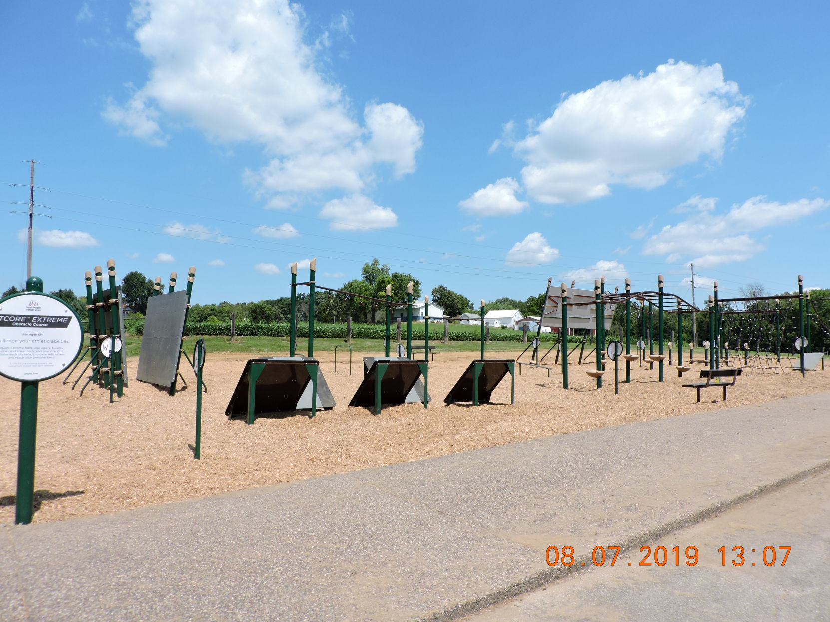 "Ninja" equipment at Sunderbruch Park